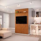 Painel Para Tv Até 60 Polegadas Ripado 240x143,7cm Trento Fre