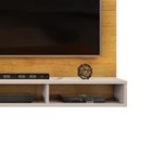 Painel Para Tv Até 60 Polegadas Ripado Com Nichos Bento Cedro