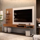 Painel Para Tv Até 60 Polegadas Ripado Com Nichos Bento Freij