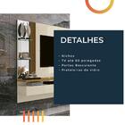 Painel Para Tv Até 60 Polegadas Ripado Murano Off White /