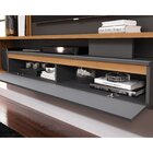 Painel Para Tv Até 60 Polegadas Roma Espresso Móveis Grafite/