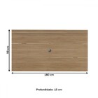 Painel Para Tv Até 60 Polegadas Slim Carvalho C/ Suporte Para