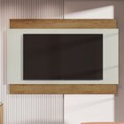 Painel Para Tv Até 60 Polegadas Suíça Freijó/cinza Cristal