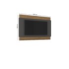 Painel Para Tv Até 60 Polegadas Suíça Freijó/grafite Peroliza