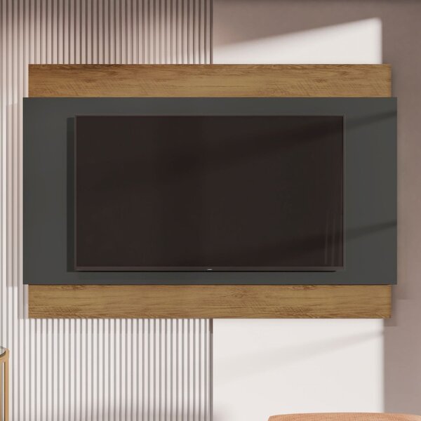 Painel Para Tv Até 60 Polegadas Suíça Freijó/grafite Peroliza
