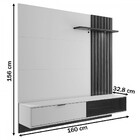 Painel Para Tv Até 60 Polegadas Tocantins 1 Porta 1 Prateleir