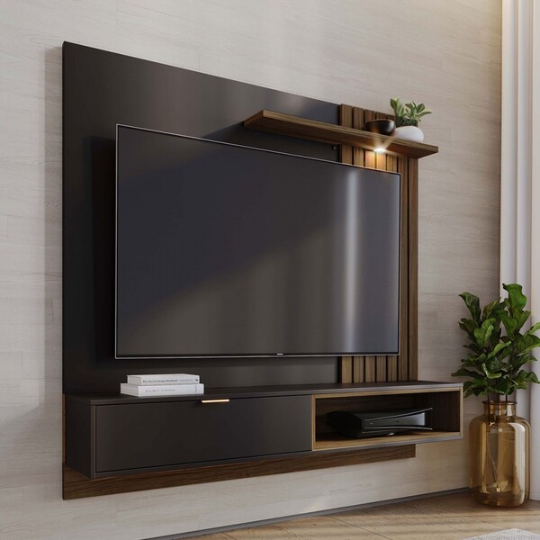 Painel Para Tv Até 60 Polegadas Tocantins 1 Porta 1 Prateleir