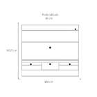 Painel Para Tv Até 60 Polegadas Toledo Off White E Ipê