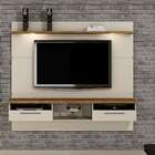 Painel Para Tv Até 60 Polegadas Toledo Off White E Ipê