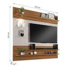 Painel Para Tv Até 60 Polegadas Unio Freijó E Off White