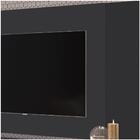 Painel Para Tv Até 60 Polegadas Vesta Preto Texturizado