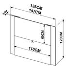 Painel Para Tv Até 60 Polegadas Vesta Preto Texturizado