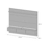 Painel Para Tv Até 60 Polegadas Vidratto Nature E Off White 2