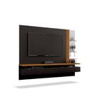 Painel Para Tv Até 60" Tupã Preto E Cedro Natural 180cm