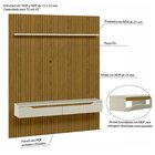 Painel Para Tv Até 65 Polegada Ripado Frizz Duetto Cedro Frj
