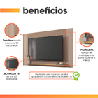 Painel Para Tv Até 65 Polegadas 1,80m Com Impressão 3d Intens