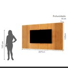 Painel Para Tv Até 65 Polegadas 100% Mdf Ripado 237cm Piazza