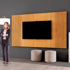 Painel Para Tv Até 65 Polegadas 100% Mdf Ripado 237cm Piazza