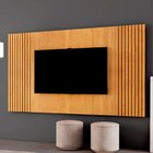 Painel Para Tv Até 65 Polegadas 100% Mdf Ripado 237cm Piazza