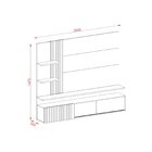 Painel Para Tv Até 65 Polegadas 167,5cmx200cm Led Ripado 2 Po