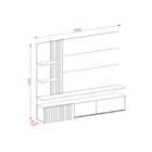 Painel Para Tv Até 65 Polegadas 167,5cmx200cm Led Ripado 2 Po