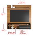 Painel Para Tv Até 65 Polegadas 1 Porta 2 Nichos Ibiza Notáve