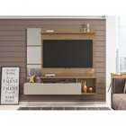 Painel Para Tv Até 65 Polegadas 1 Porta 2 Prateleiras 2 Nicho