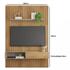 Painel Para Tv Até 65 Polegadas 1 Porta Aurora Caemmun