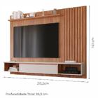 Painel Para Tv Até 65 Polegadas 1 Porta Ripado Bahamas Permób
