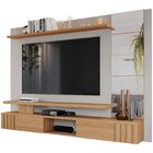 Painel Para Tv Até 65 Polegadas 2 Portas 3 Prateleiras Espelh