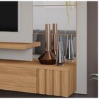 Painel Para Tv Até 65 Polegadas 2 Portas 3 Prateleiras Espelh