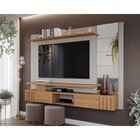 Painel Para Tv Até 65 Polegadas 2 Portas 3 Prateleiras Espelh