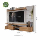 Painel Para Tv Até 65 Polegadas 2 Portas 3 Prateleiras Espelh