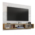 Painel Para Tv Até 65 Polegadas 2 Portas Âmbar Carrara/cinamo