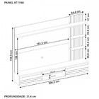 Painel Para Tv Até 65 Polegadas 2 Portas Com Led Off White/fr