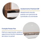 Painel Para Tv Até 65 Polegadas 3 Gavetas Ripado Bp 165x220cm