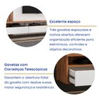 Painel Para Tv Até 65 Polegadas 3 Gavetas Ripado Bp 165x220cm