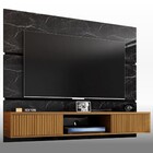 Painel Para Tv Até 65 Polegadas Âmbar 2 Portas Nero/cinanomo/