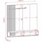 Painel Para Tv Até 65 Polegadas Aurora 1 Porta Cumaru - Madet