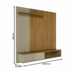 Painel Para Tv Até 65 Polegadas Aurora 1 Porta Cumaru/opala -
