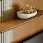 Painel Para Tv Até 65 Polegadas Aurora 1 Porta Cumaru/opala -