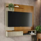Painel Para Tv Até 65 Polegadas Aurora 1 Porta Cumaru/opala -