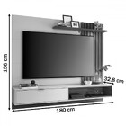 Painel Para Tv Até 65 Polegadas Brtrand 1 Porta 1 Prateleira