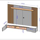 Painel Para Tv Até 65 Polegadas Búzios Cinamomo/off-white