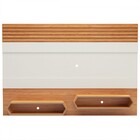 Painel Para Tv Até 65 Polegadas Colméia Off White/freijó - Pa