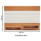 Painel Para Tv Até 65 Polegadas Colméia Off White/freijó - Pa