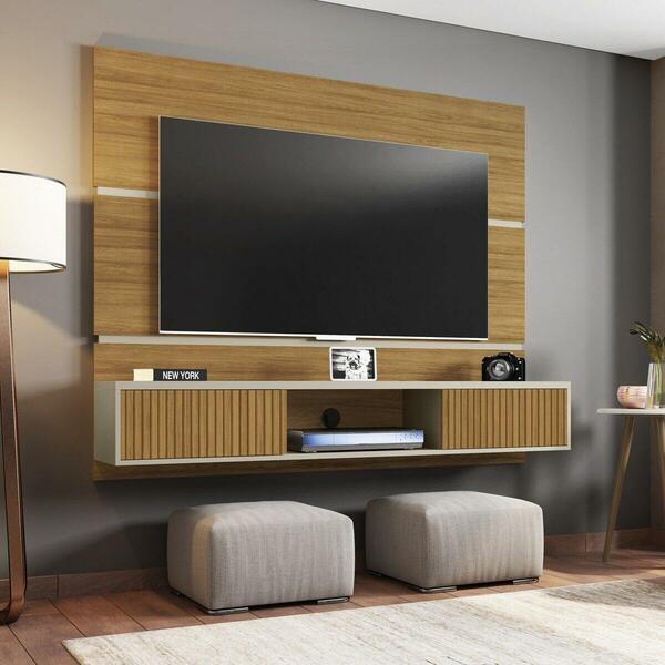 Painel Para Tv Até 65 Polegadas Com 2 Portas Basculantes Mult
