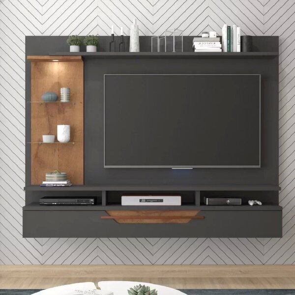 Painel Para Tv Até 65 Polegadas Com Led 1 Porta Lisboa Permob