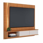 Painel Para Tv Até 65 Polegadas Com Led Detalhe Ripado 2 Port
