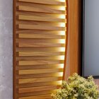 Painel Para Tv Até 65 Polegadas Com Led Detalhe Ripado 2 Port